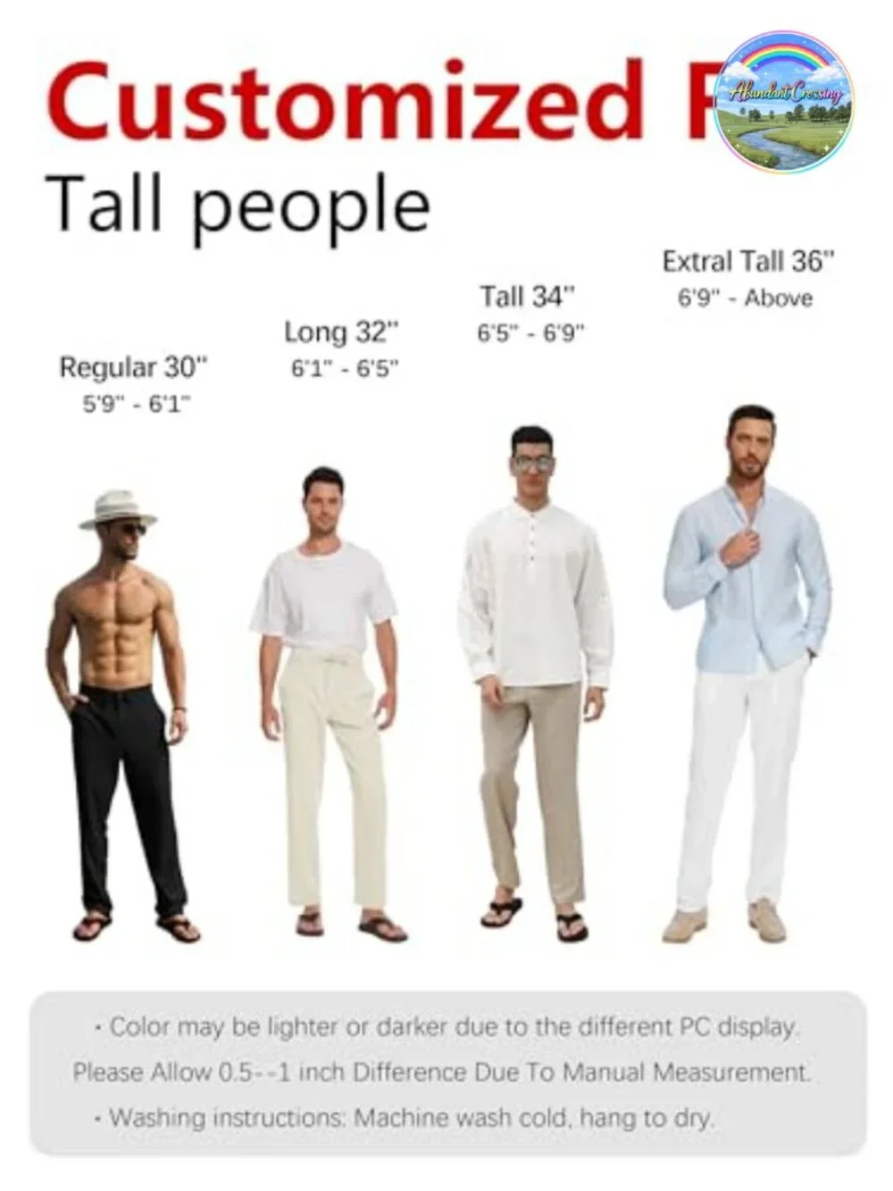 Linen Blend Elastic Waist Drawstring Straight-Leg Casual Pants Men's Summer